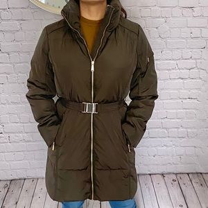 Michael KORS Belted Puffer Down Jacket